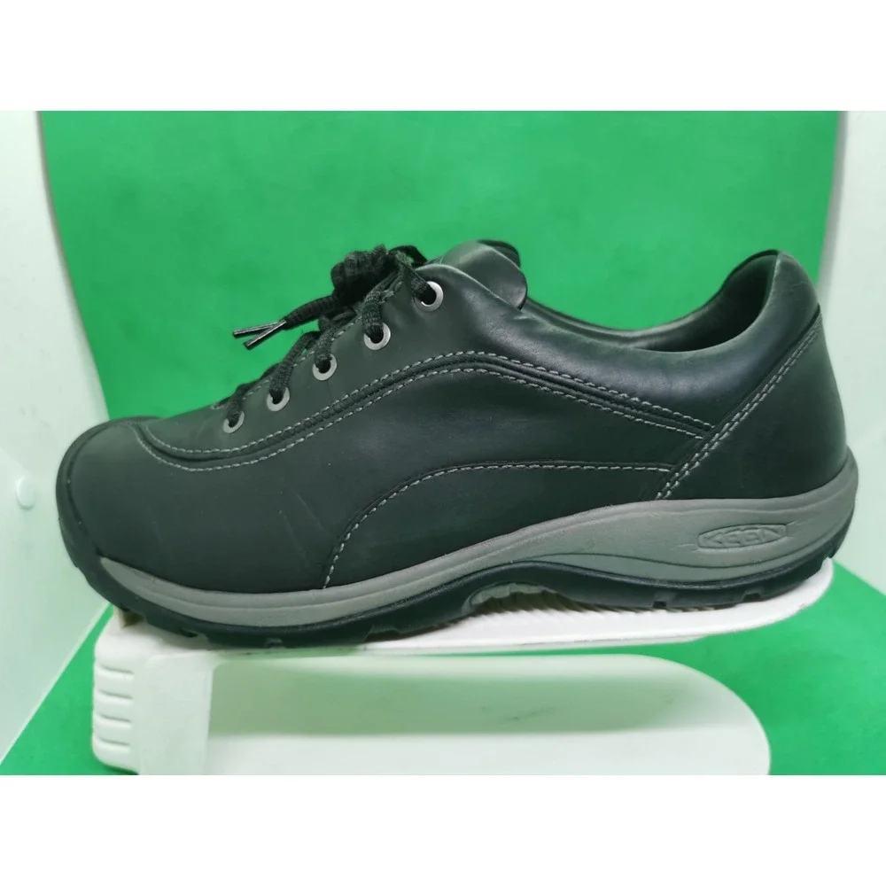 KEEN Women's Presidio II Hiking Shoe 1018314 Black Leather Grey US 9.5 EU 40